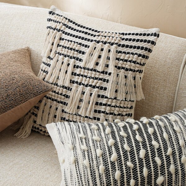 textured cotton cushion