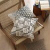 textured cotton cushion
