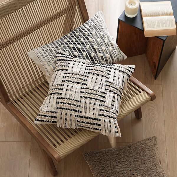 textured cotton cushion