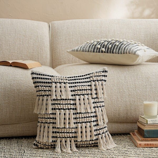 textured cotton cushion