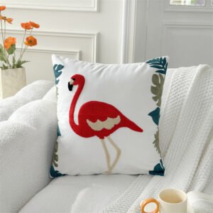 cotton embroidered pillow