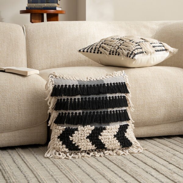 embroidered cushion cover