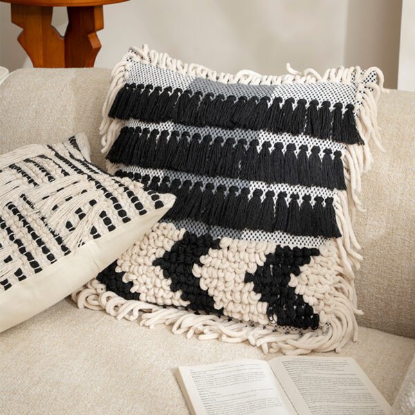 embroidered cushion cover