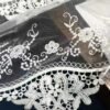 european embroidered lace table runner floral oval rectangle (4) round square embroidered lace tablecloth white glossy matte