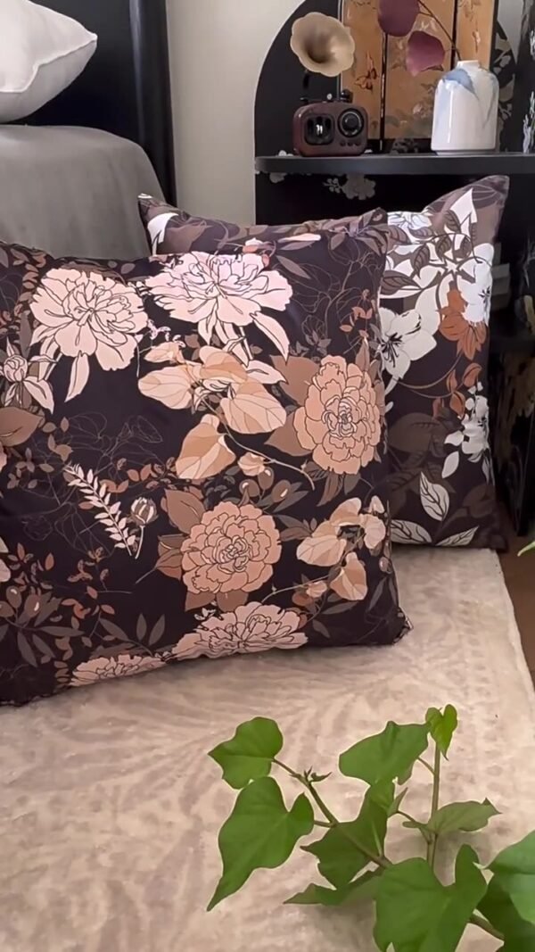 peony pillow cover