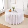 Geometric Foil Printed Polyester Tablecloth | GeoWeave