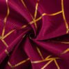 Geometric Foil Printed Polyester Tablecloth | GeoWeave