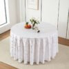 Geometric Foil Printed Polyester Tablecloth | GeoWeave