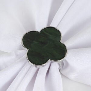Drip Oil Four-Leaf Clover Napkin Ring