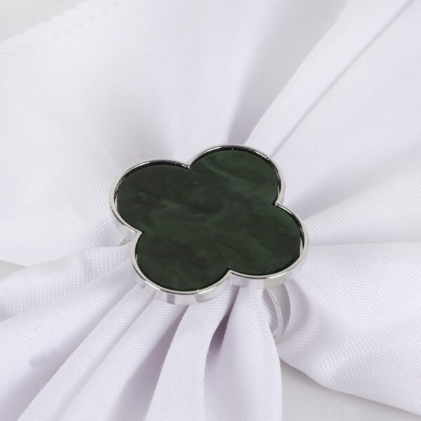 Drip Oil Four-Leaf Clover Napkin Ring