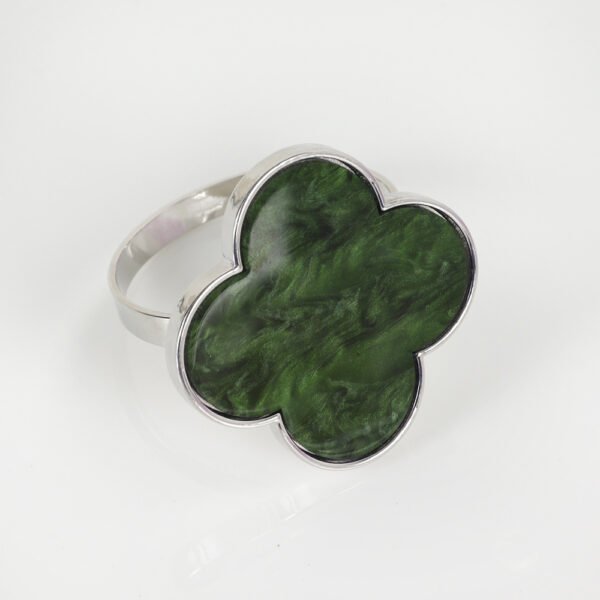 Drip Oil Four-Leaf Clover Napkin Ring
