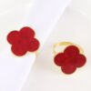 Drip Oil Four-Leaf Clover Napkin Ring