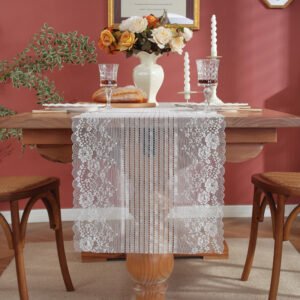 french lace table runner
