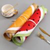 fruit placemat (1) Round watermelon placemat woven PP 38cm