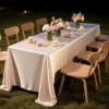 Gold High-Density Satin Tablecloth – Thickened Polyester Banquet Linen