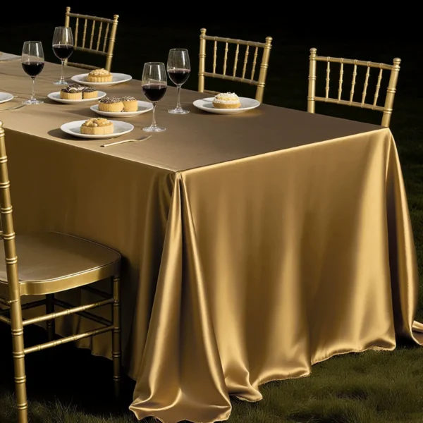 Elegant table setting with desserts