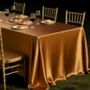 Gold High-Density Satin Tablecloth – Thickened Polyester Banquet Linen