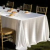 Gold High-Density Satin Tablecloth – Thickened Polyester Banquet Linen
