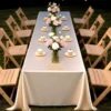Gold High-Density Satin Tablecloth – Thickened Polyester Banquet Linen