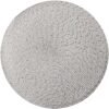Metallic round placemat 38cm silver grey