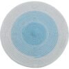 Handmade gradient cotton round placemat blue 30cm