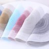 Handmade gradient cotton round placemat blue 30cm