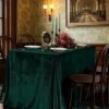 Rectangular Velvet “Ice Flower” Tablecloth | GeoWeave