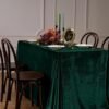 Rectangular Velvet “Ice Flower” Tablecloth | GeoWeave