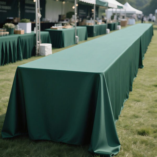 green outdoor tablecloth