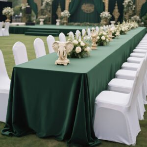 green outdoor tablecloth