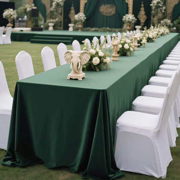 green outdoor tablecloth