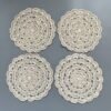 handmade crochet cup mat (5) Handmade crochet cup mat 26cm forest-style lace doily