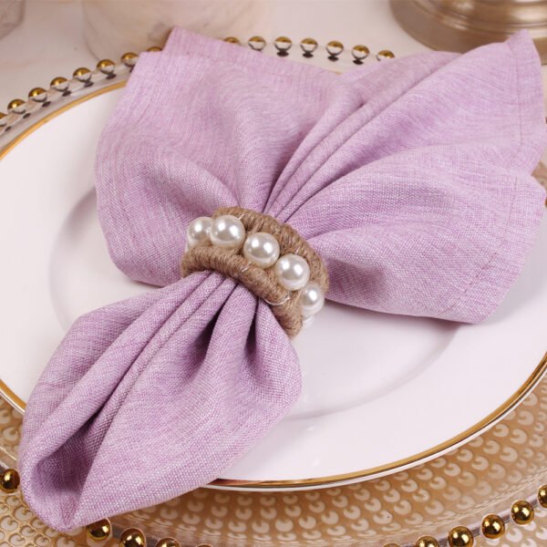 Beaded Jute Twine Napkin Ring