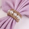 Beaded Jute Twine Napkin Ring