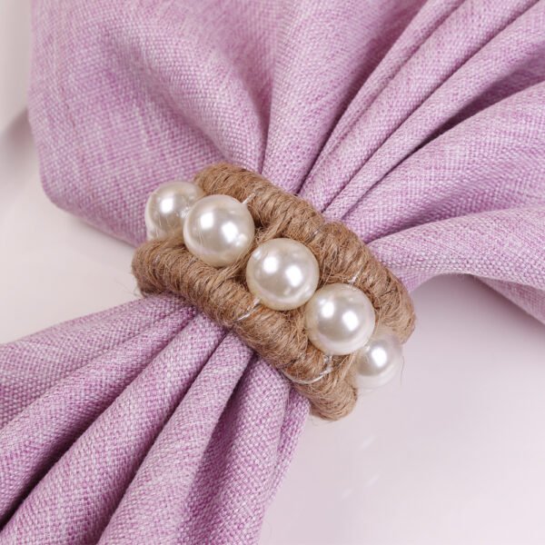 Beaded Jute Twine Napkin Ring