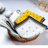 Yellow Printed Cotton Napkin