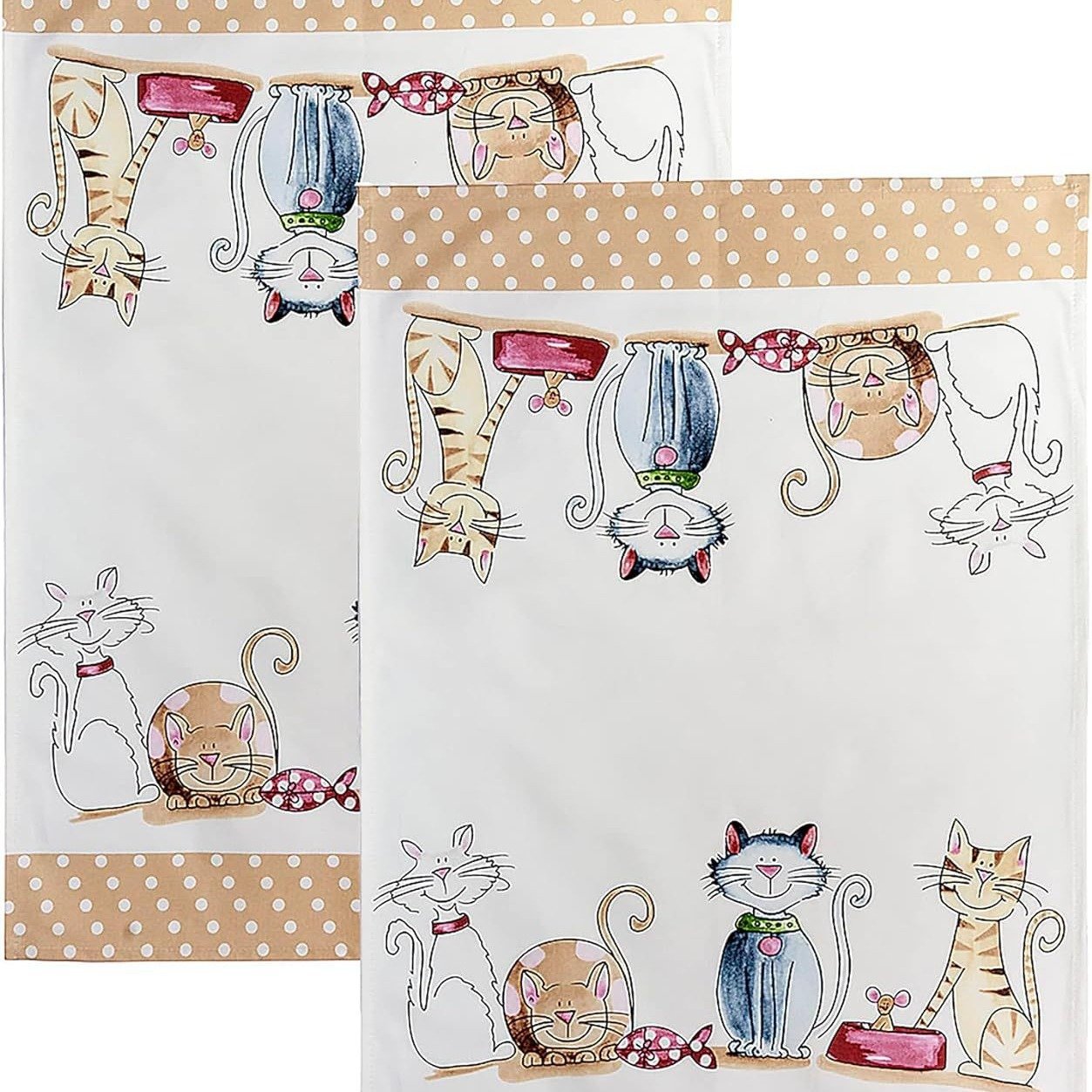 striped cotton kitchen towel