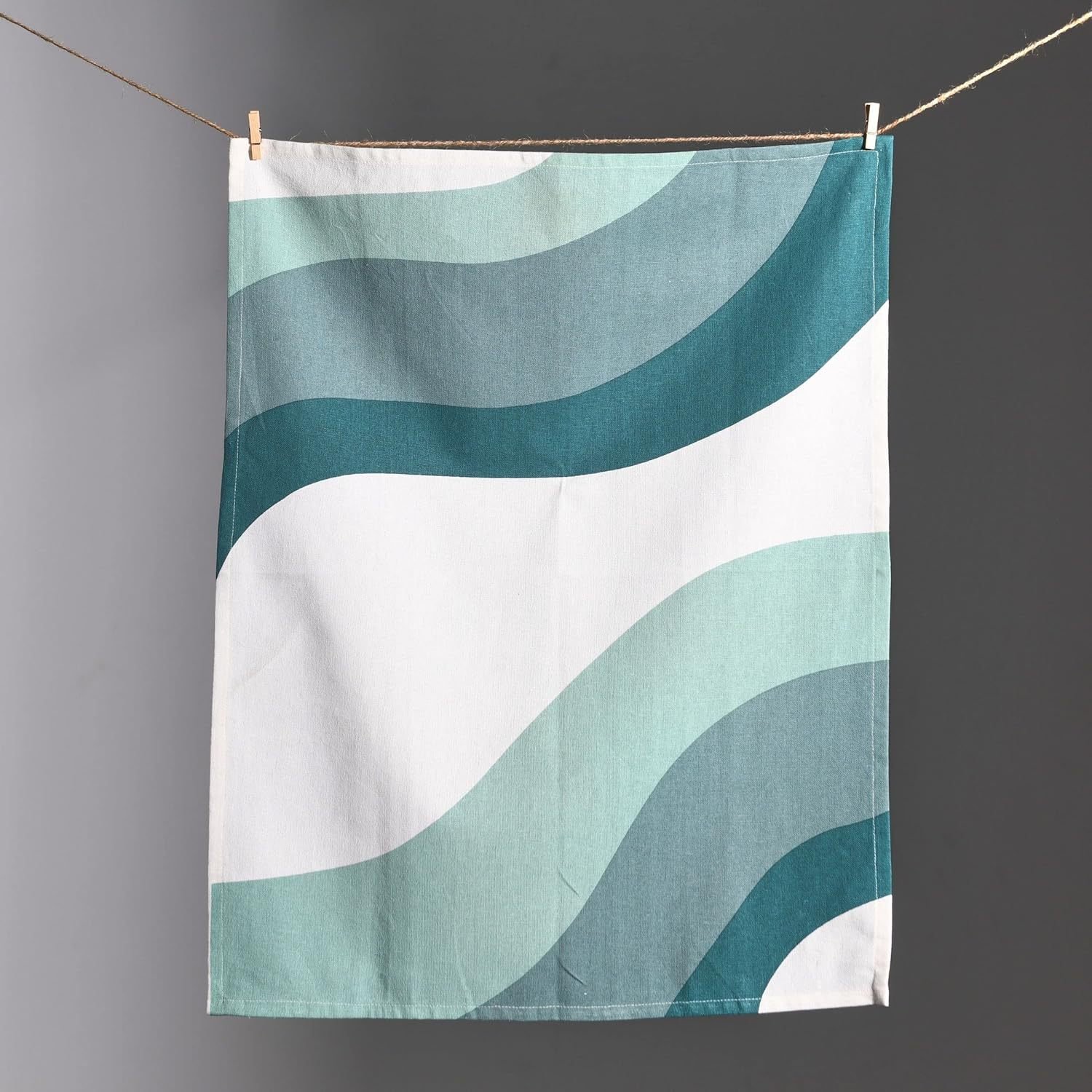 vivid color tea towel design