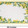 Lemon Printed Cotton Tea Towel