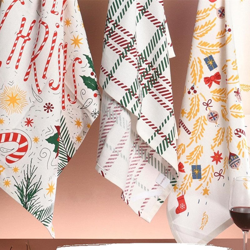 delicate floral napkin print