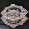 european mesh lace embroidered placemat peacock white light yellow