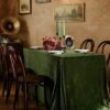 Rectangular Velvet “Ice Flower” Tablecloth | GeoWeave