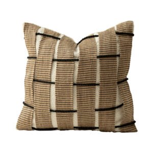 Vintage linen blend cushion cover 45x45cm