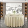 Pure Linen Textured Slub Round Tablecloth