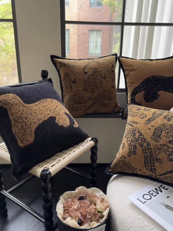 leopard cushion cover