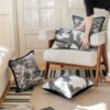 black white cushion