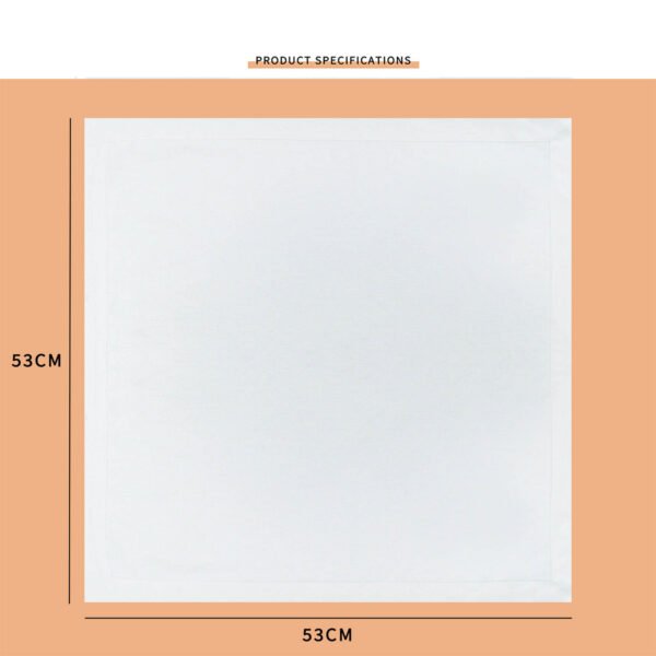 Cotton-Linen Punched Corner Napkin | GeoWeave