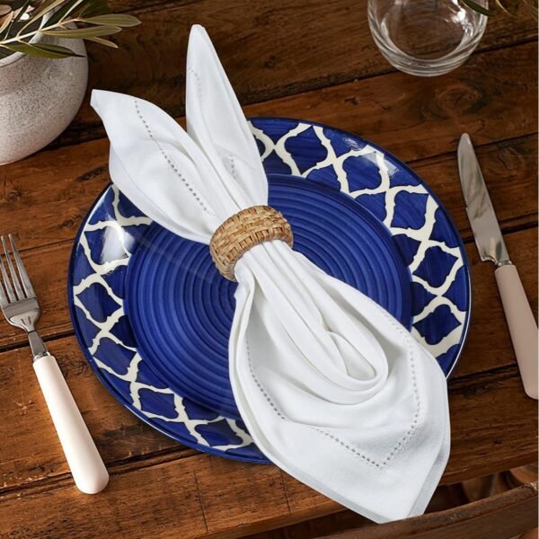 Cotton Hollow Lace Napkin | GeoWeave
