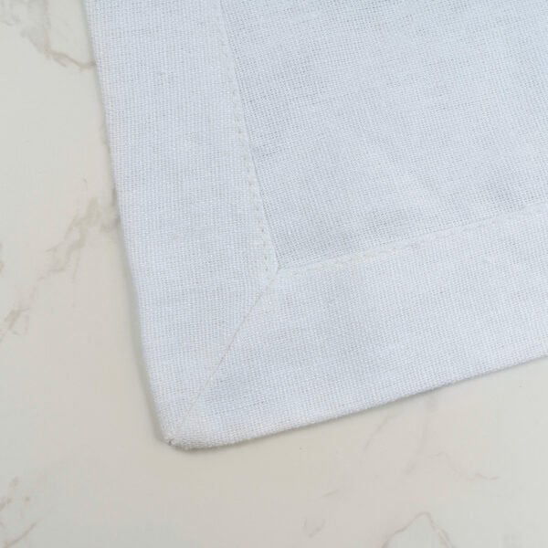 Cotton-Linen Punched Corner Napkin | GeoWeave