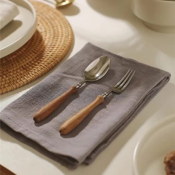 Solid Color Cotton-Linen Napkin | GeoWeave